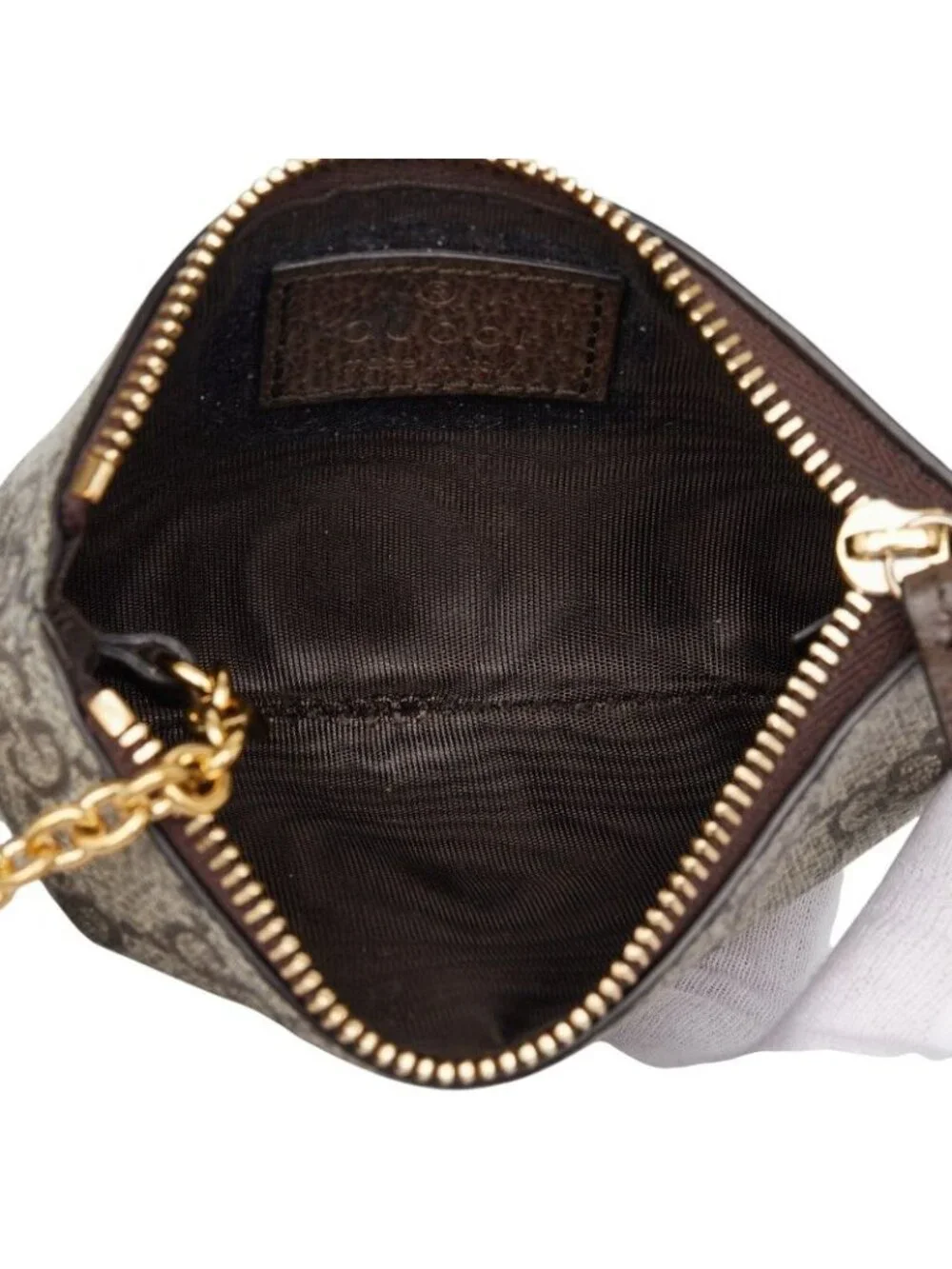 Gucci Ophidia GG Supreme Coin Purse Beige Brown Leather - Picture 6 of 8